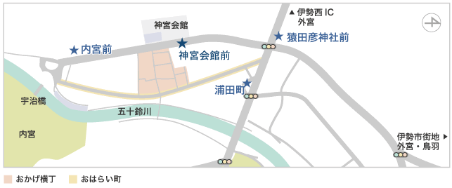 内宮バス停MAP
